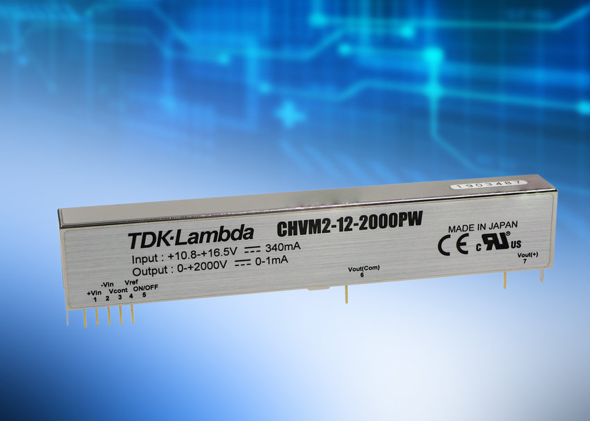 12V input 1.4 to 3W DC-DC converters provide adjustable outputs up to 2kV and extremely low output noise